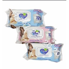 Влажные салфетки Flowel Care 120 шт