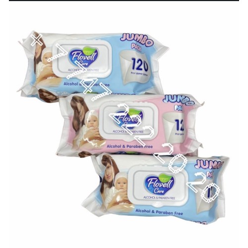 Влажные салфетки Flowel Care 120 шт